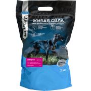 Живая Сила Спорт. Фитнес с Говядиной корм для взрослых собак. Крупная гранула.