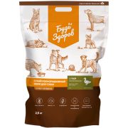 Будь здоров корм для взрослых собак Крепкий иммунитет. С уткой. Крупная гранула.