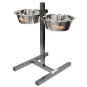 Комплект мисок «ЗООНИК» д/собак подставка квадратная + 2 миски 1,6 л металл